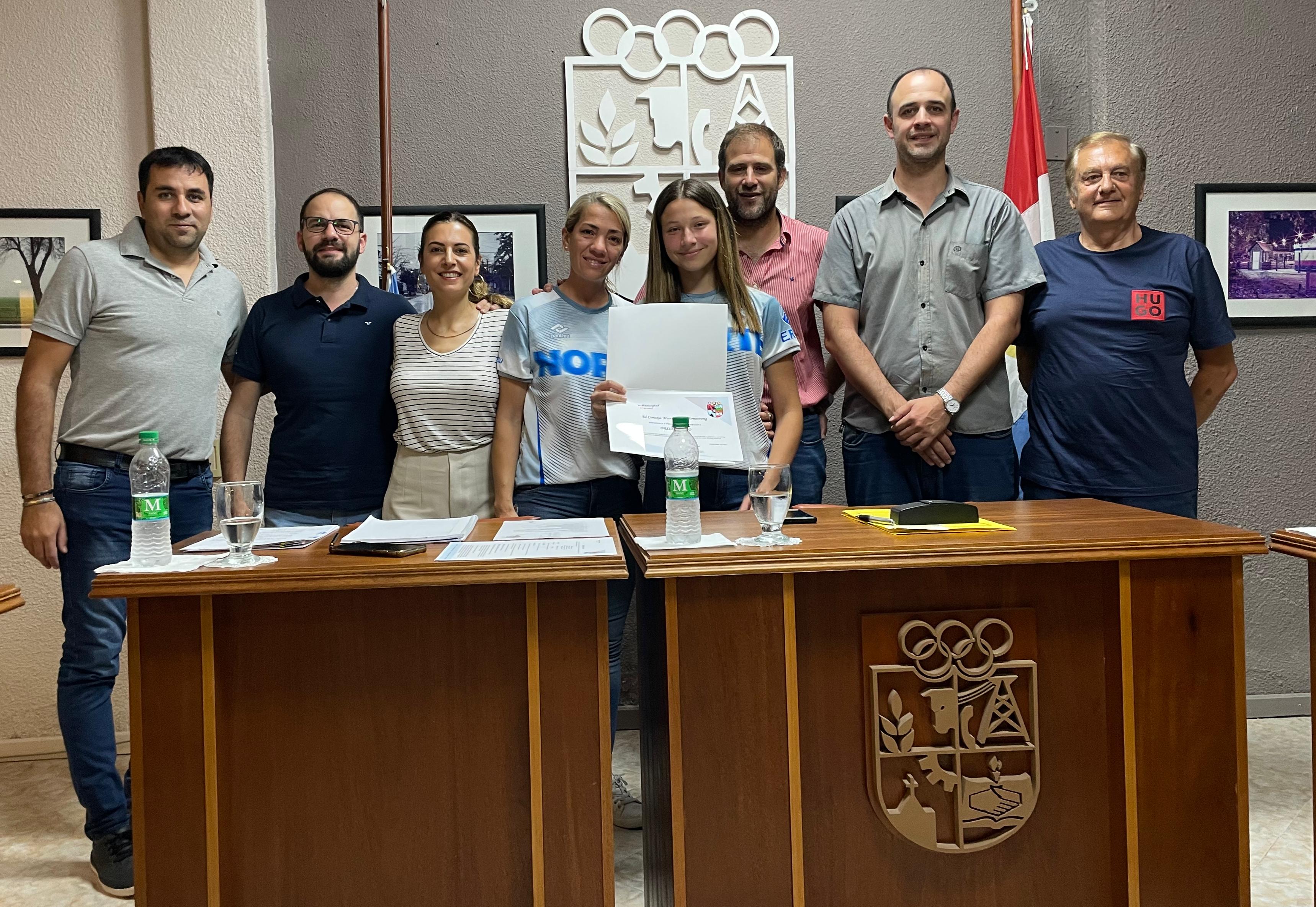 Reconocimiento a la Deportista Local Brisa Baggio